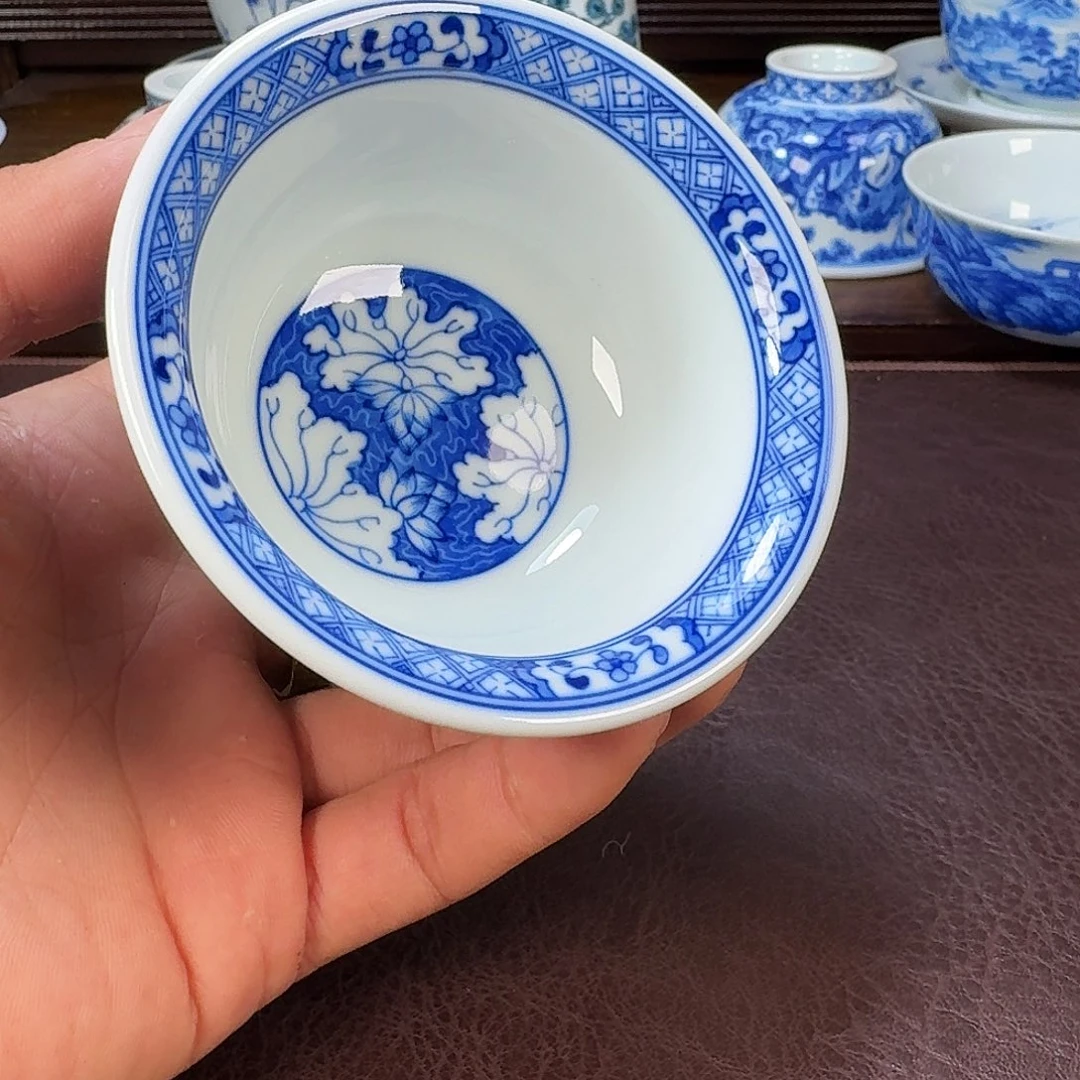 瓷片快***吗当代景德镇陶瓷手绘茶具