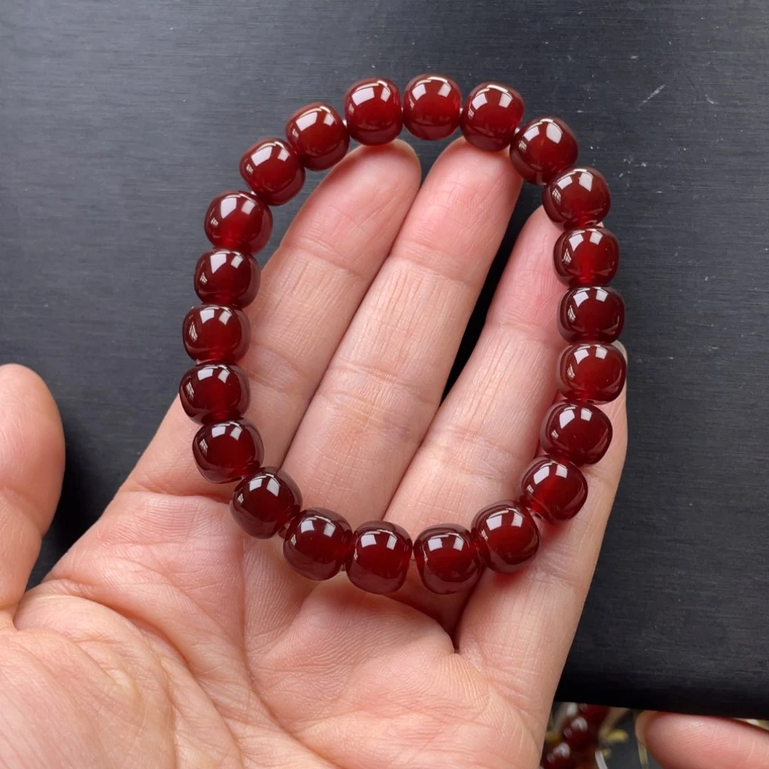 玛瑙/玉髓手链未镶嵌酒****急