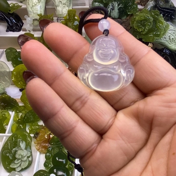 蛇纹石玉颈饰未镶嵌澍*