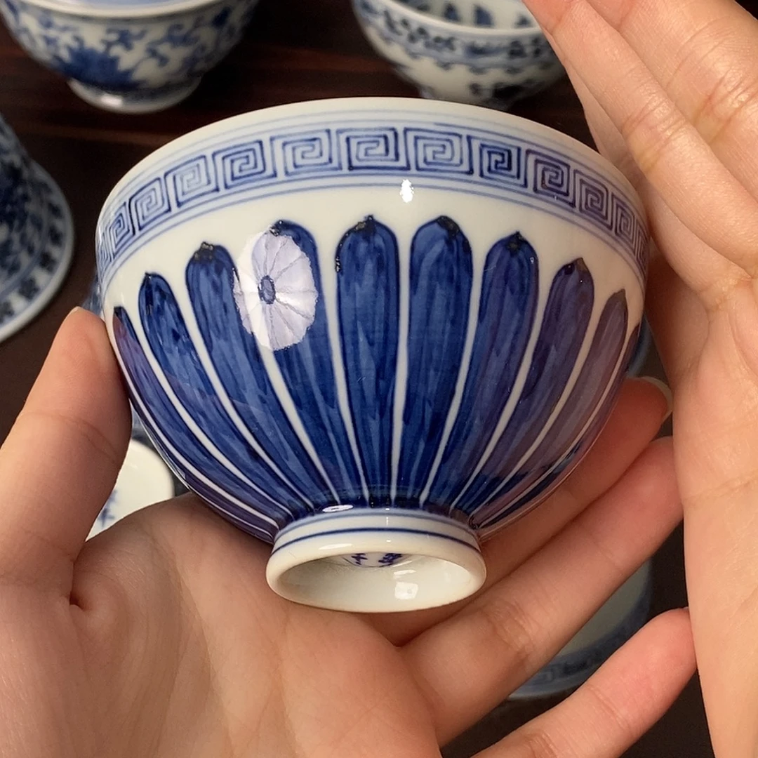 手工手绘柴窑杯