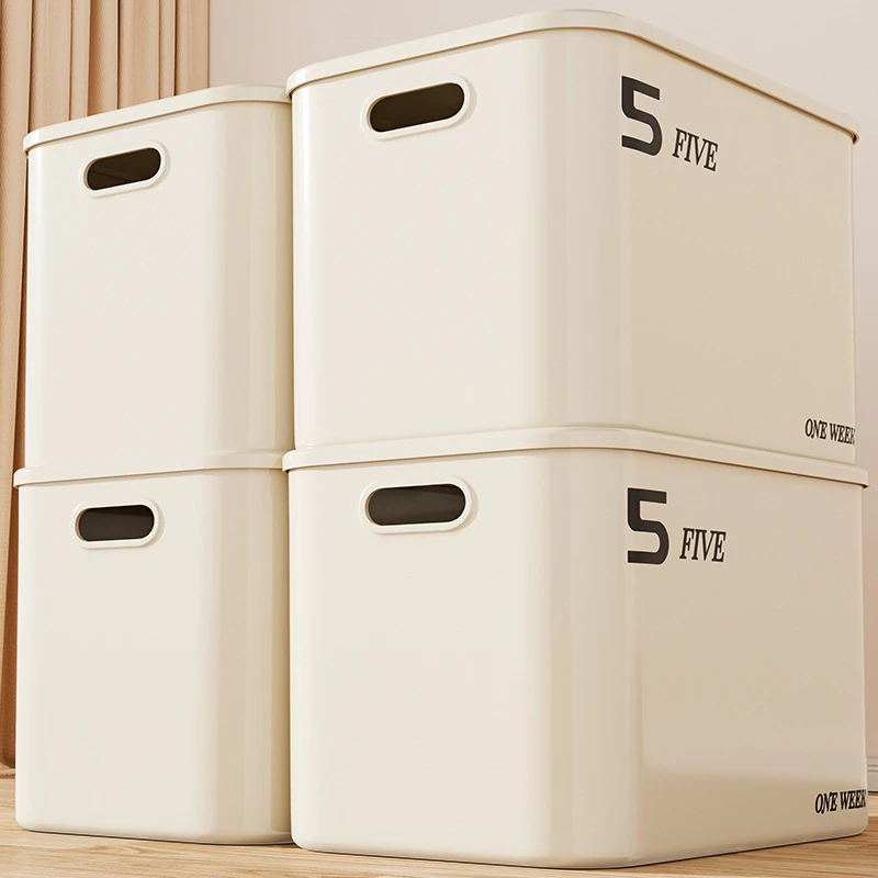 杂物收纳箱家用零食玩具桌面储物盒宿舍衣柜衣服塑料整理箱收纳盒