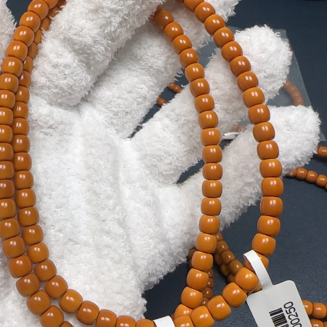 橄榄核手串老挝长串极限弧三花6.4mm