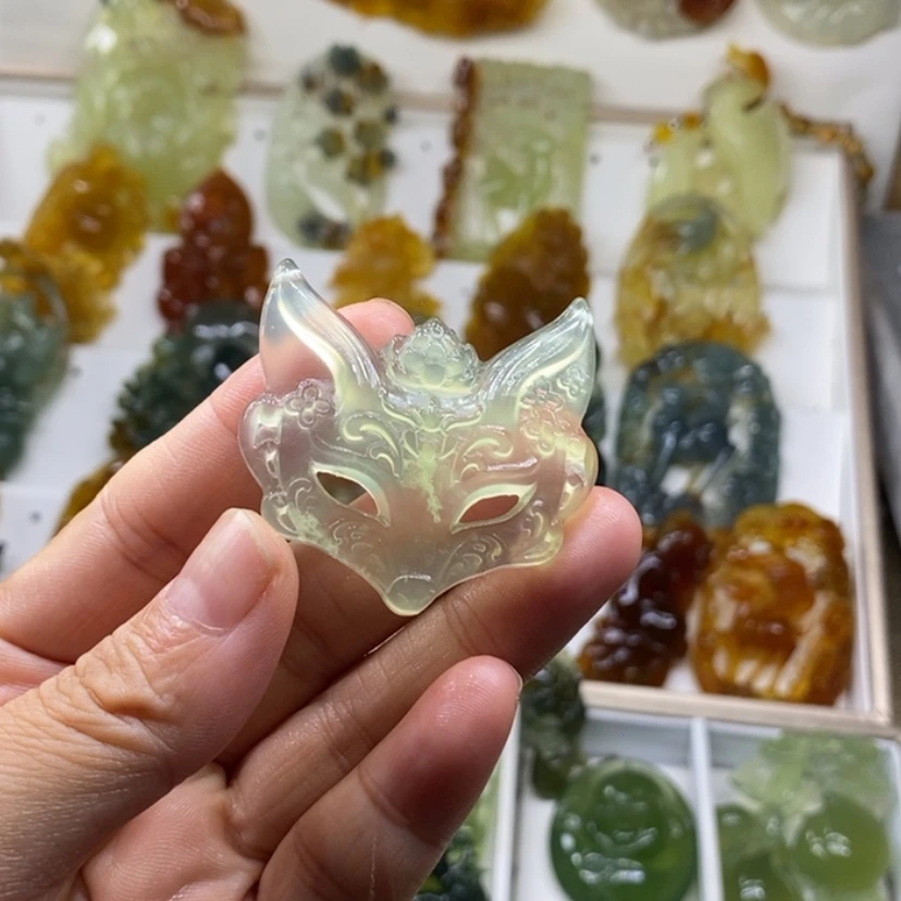 【闪购商品】未镶嵌蛇纹石玉颈饰
