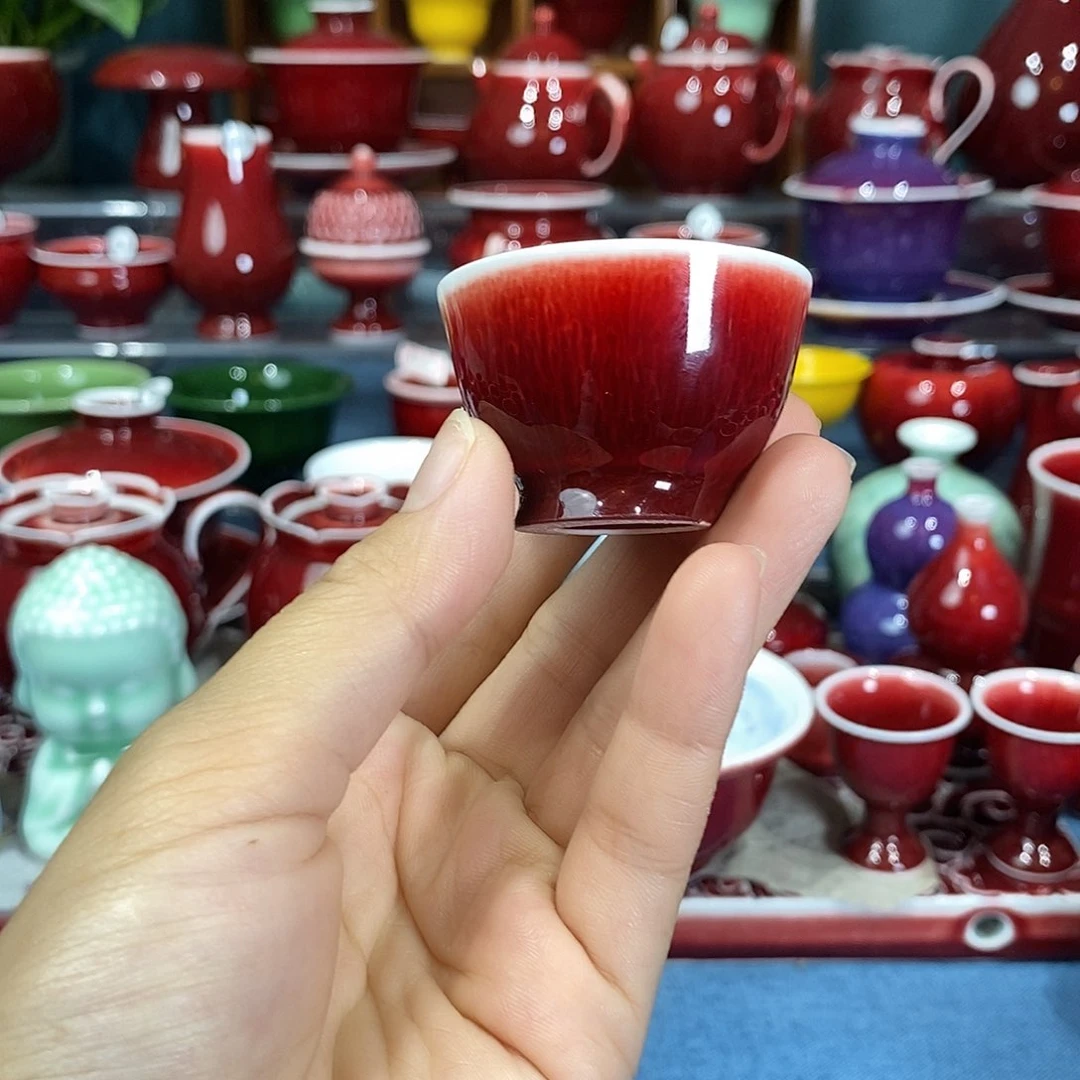 景德镇浅行郎红手工，福利微瑕