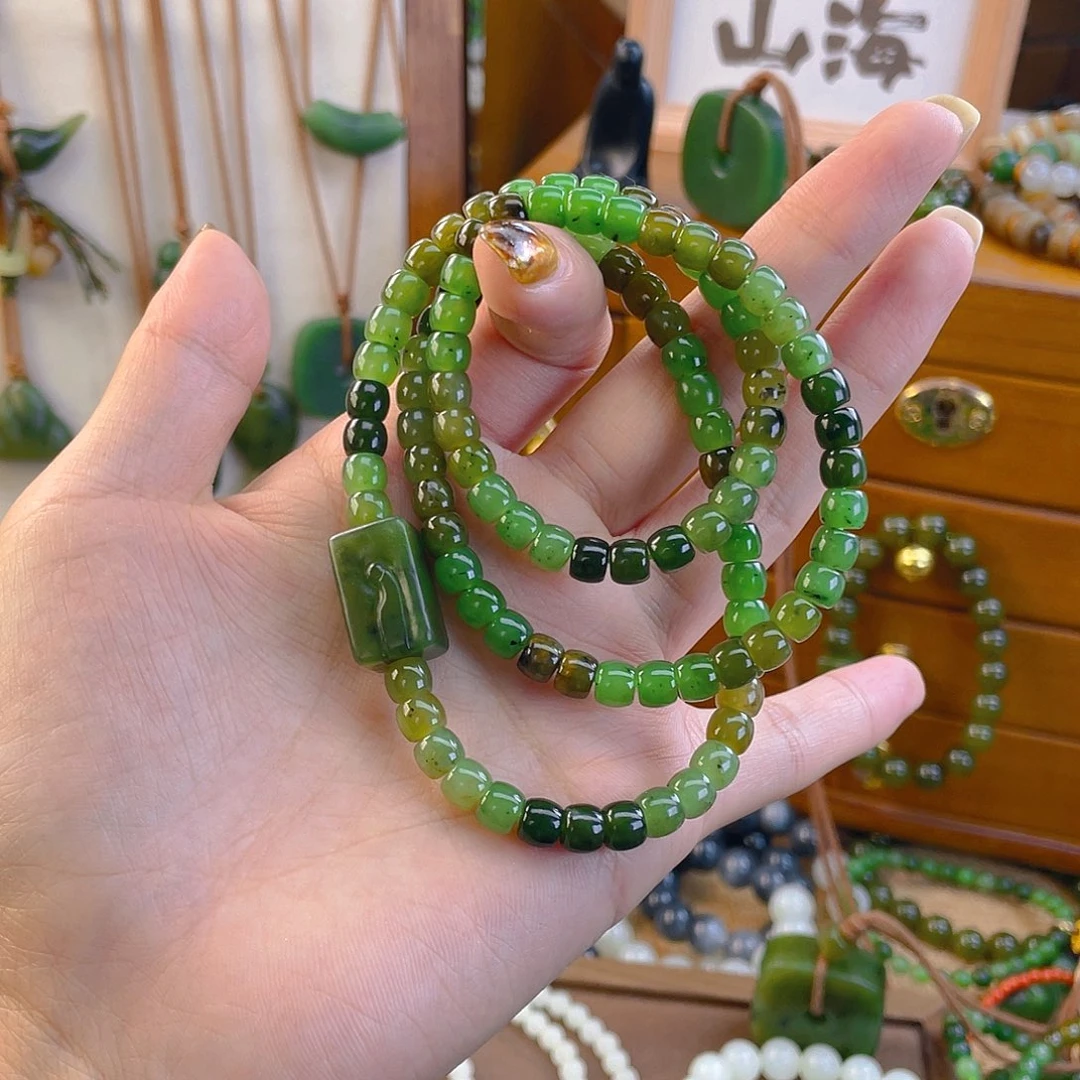 和田玉未镶嵌手链