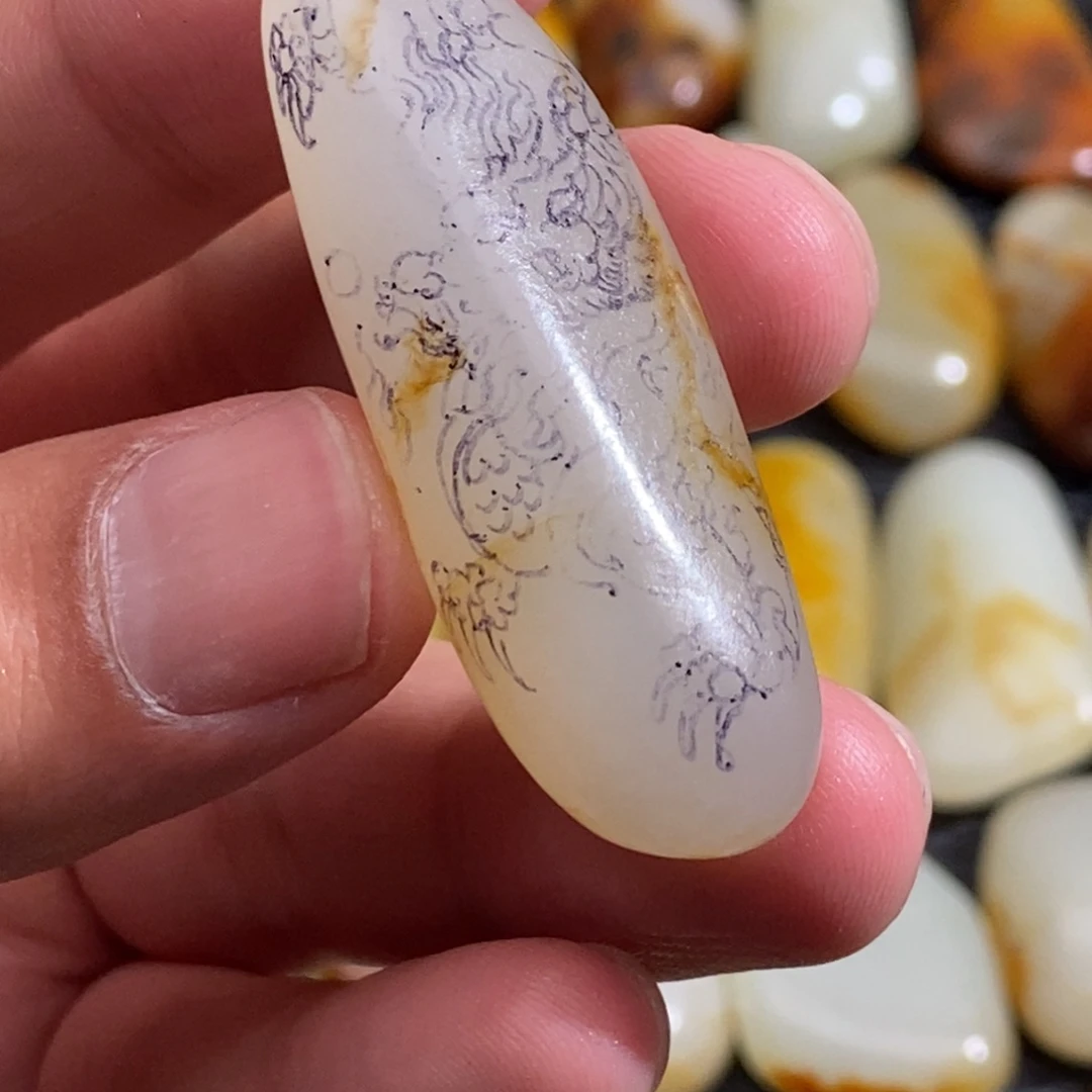 挂件未镶嵌定制和田玉金***兽