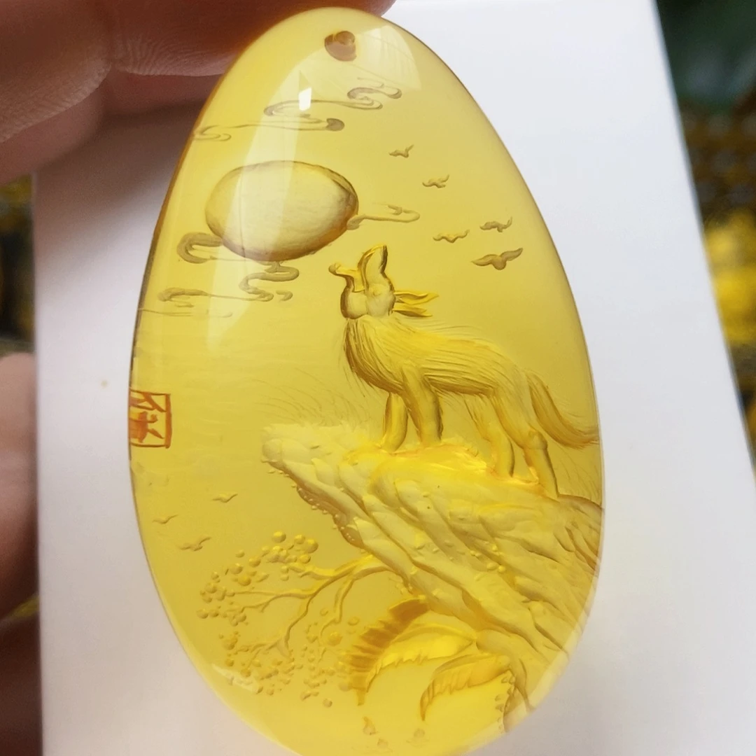 【闪购商品】金珀吊坠(不含链)未镶嵌