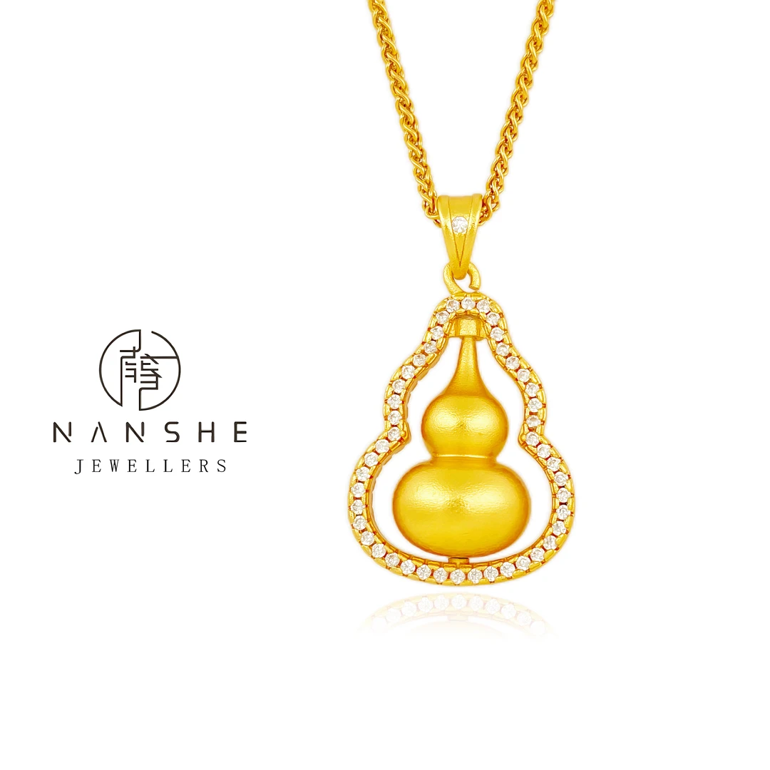 NANSHE/南奢 葫芦项链气质坠链古法国风轻奢