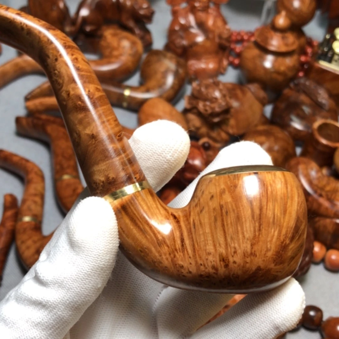 【闪购商品】木麻梨疙瘩火琉璃手把件