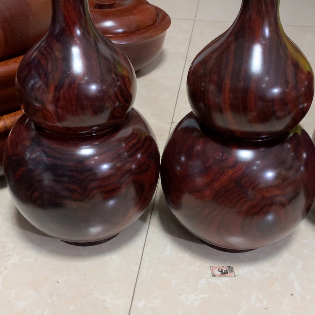 金***楠木大红酸枝大葫芦一对
