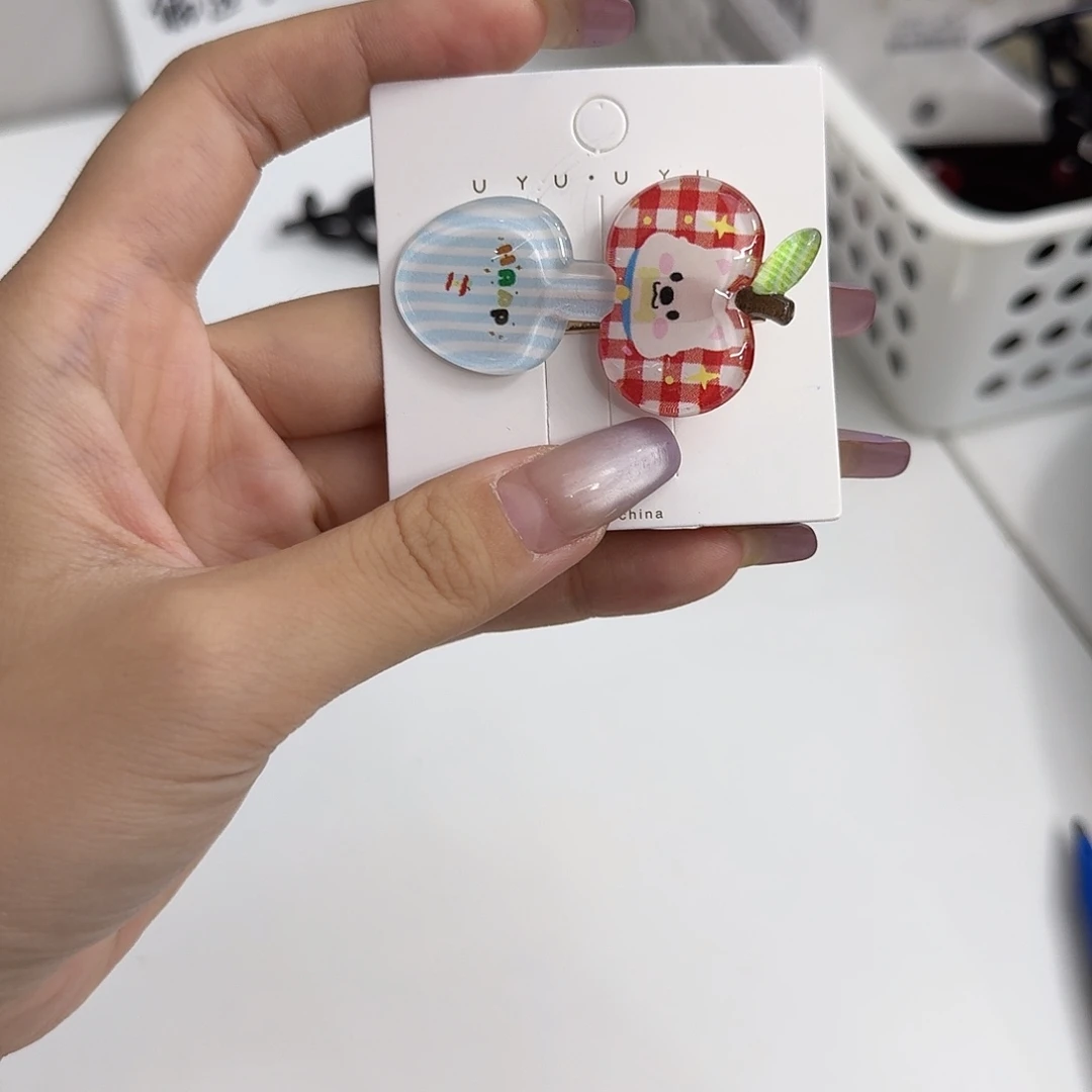 布艺铁合金叉子小狗鸭嘴夹