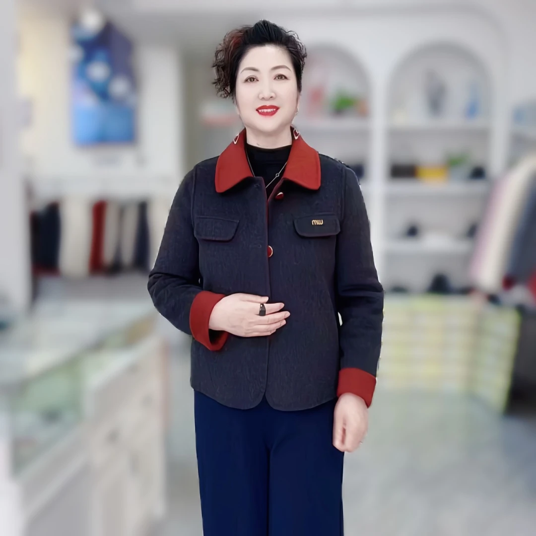 短款春秋毛呢外套春季新款减龄漂亮加厚洋气气质百搭上衣休闲