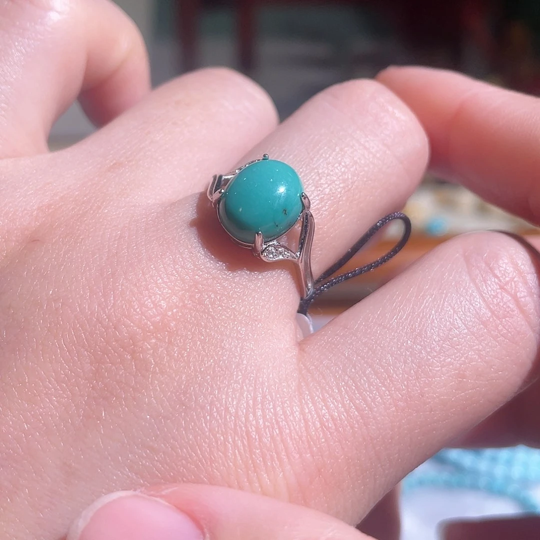 绿松石配饰银S925镶嵌