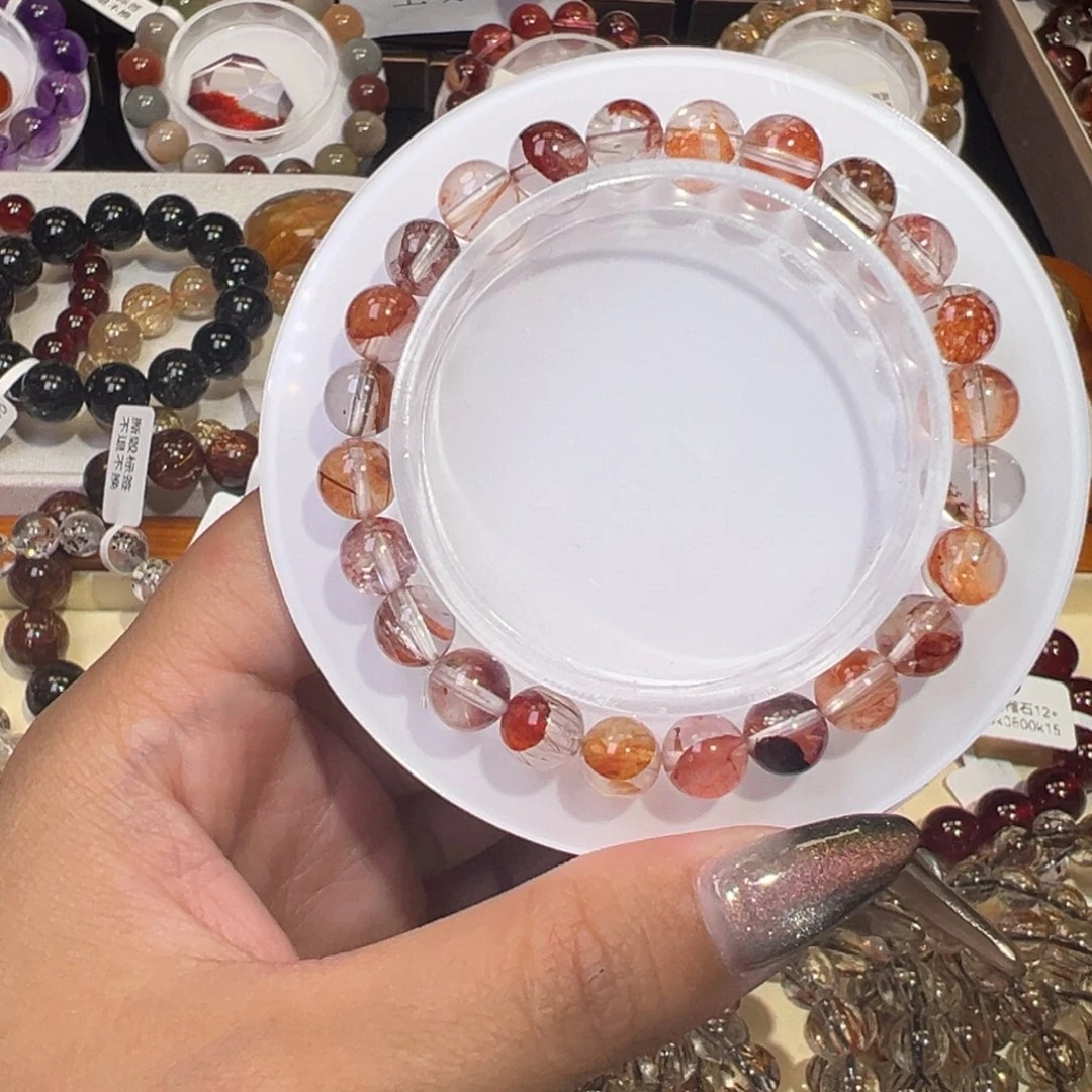 水晶手链未镶嵌孤品毕业级胶花7.6m