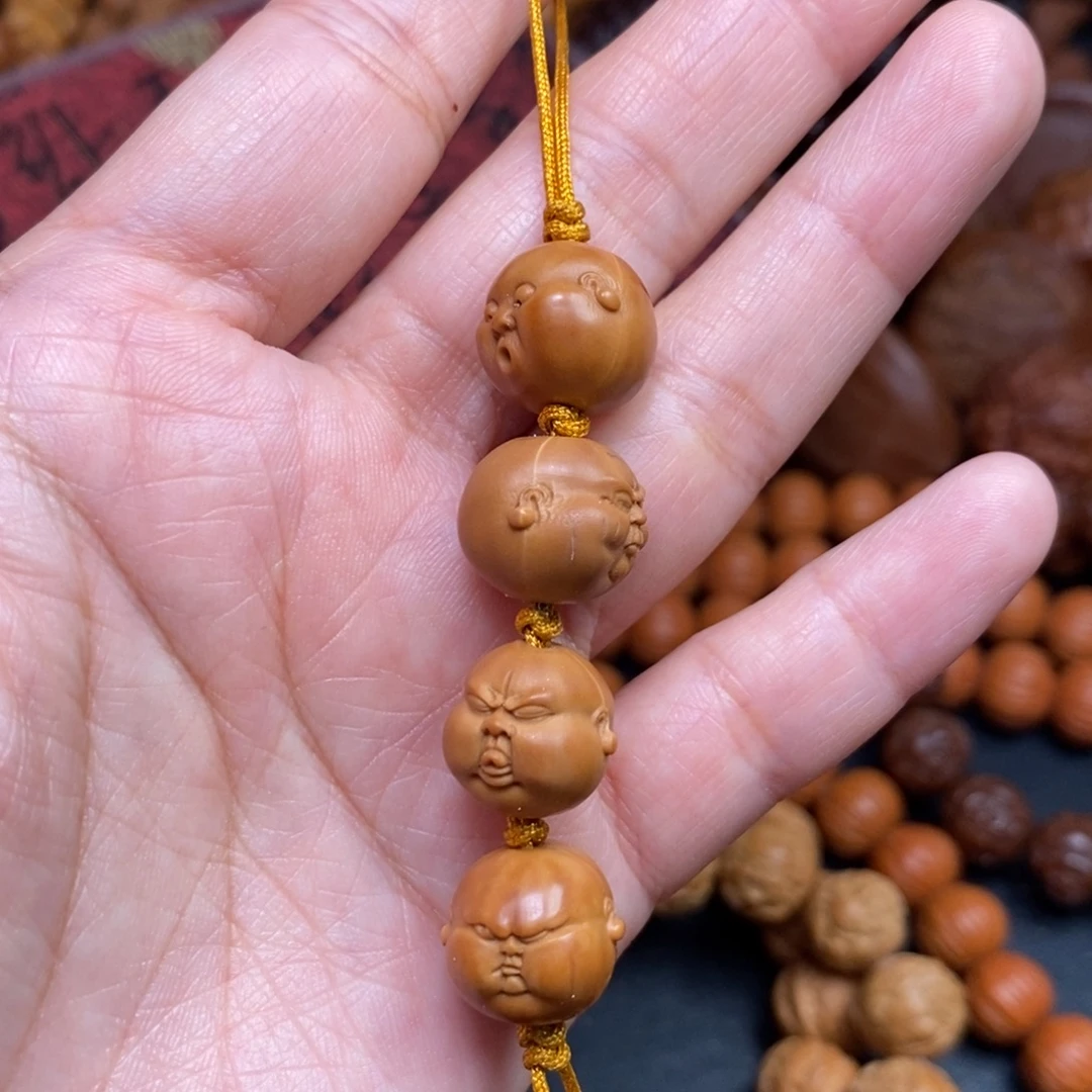 斯***龍橄榄核吊坠猴头核桃橄榄手持手串手链