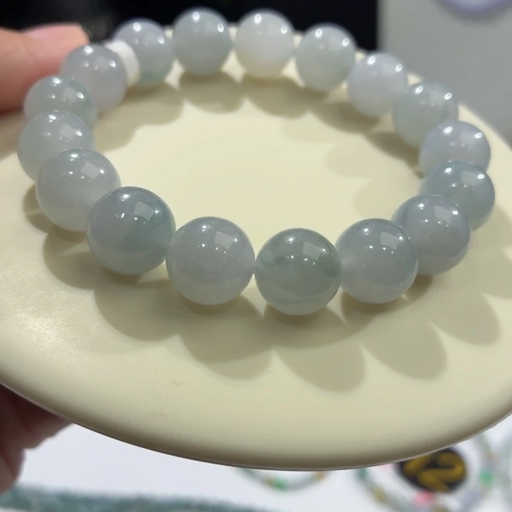 未镶嵌手链翡翠冰胶蓝飘卡12.2