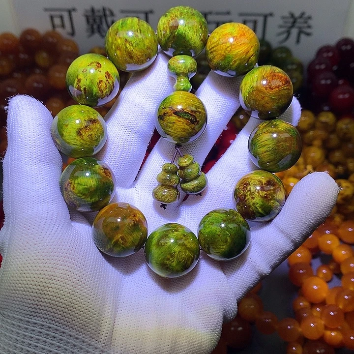 松木（琥珀木）手串/手链2.0 水墨丹青高货