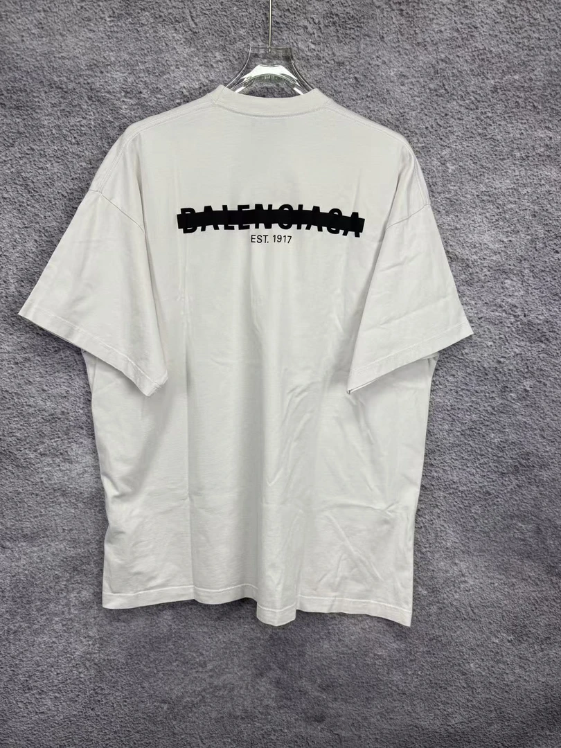 全新未使用 Balenciaga/巴黎世家 删除线T恤/L码/R0213