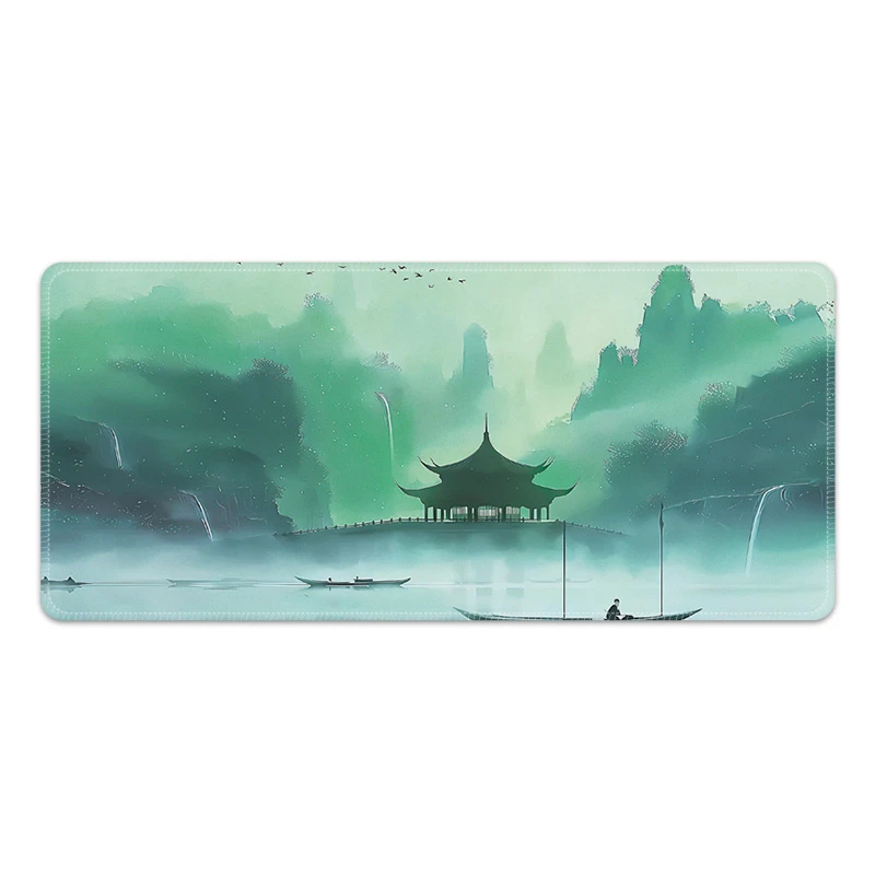 【151号】中国风国潮鼠标垫超大号办公桌垫电竞复古加厚防滑西早