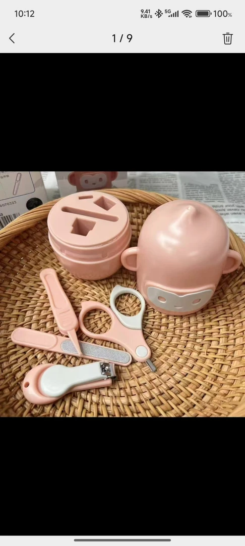 儿童指甲护理套装大耳朵猴款ABS+TPE+不锈钢