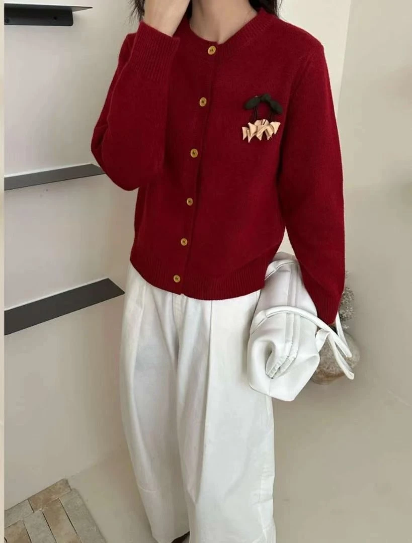 欧美风秋季针织2025秋冬圆领小辣椒毛针织衫网红ins韩版女士时尚