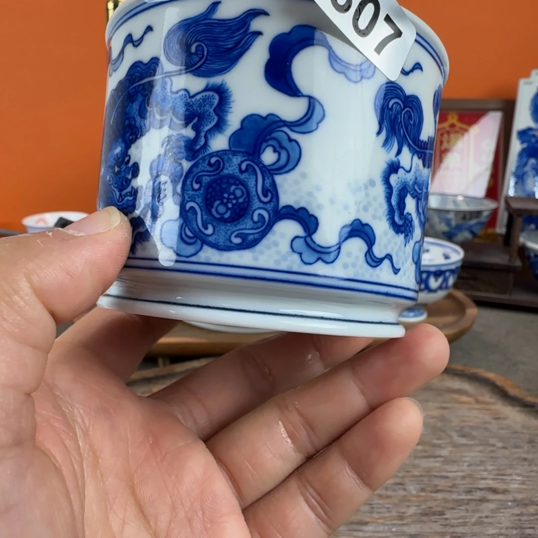 瓷片景德镇手绘青花茶器307