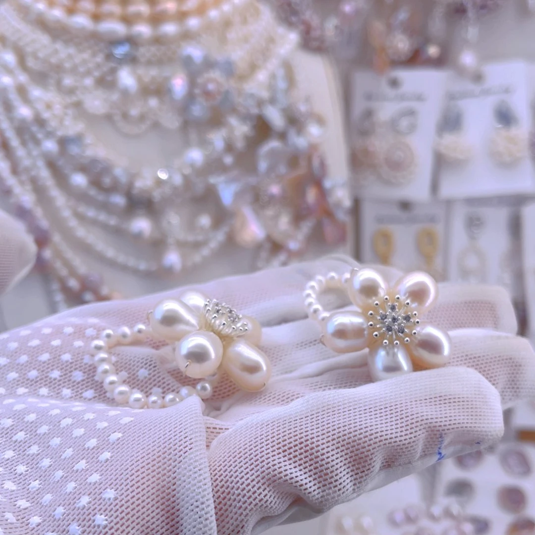 未镶嵌耳饰淡水珍珠戒指