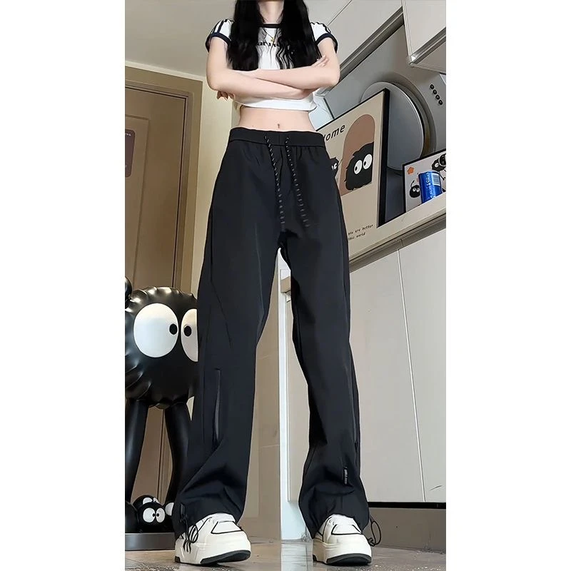 户外冲锋裤男女防水夏季徒步登山裤子大码工装裤宽松休闲运动长裤