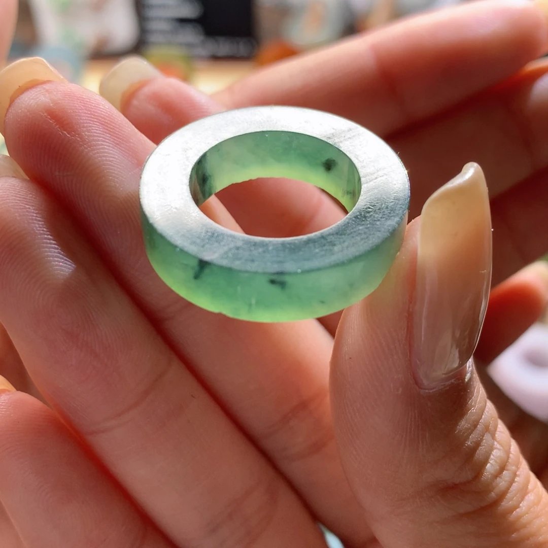 定制翡翠未镶嵌天**勤翡翠特色满绿17#