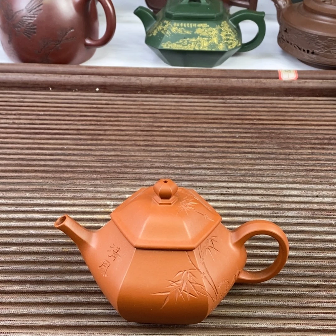 茶壶紫砂白7 六方文旦