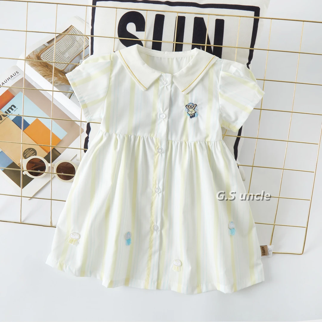 【海盐水晶】H25120女童夏季连衣裙时尚公主裙百搭