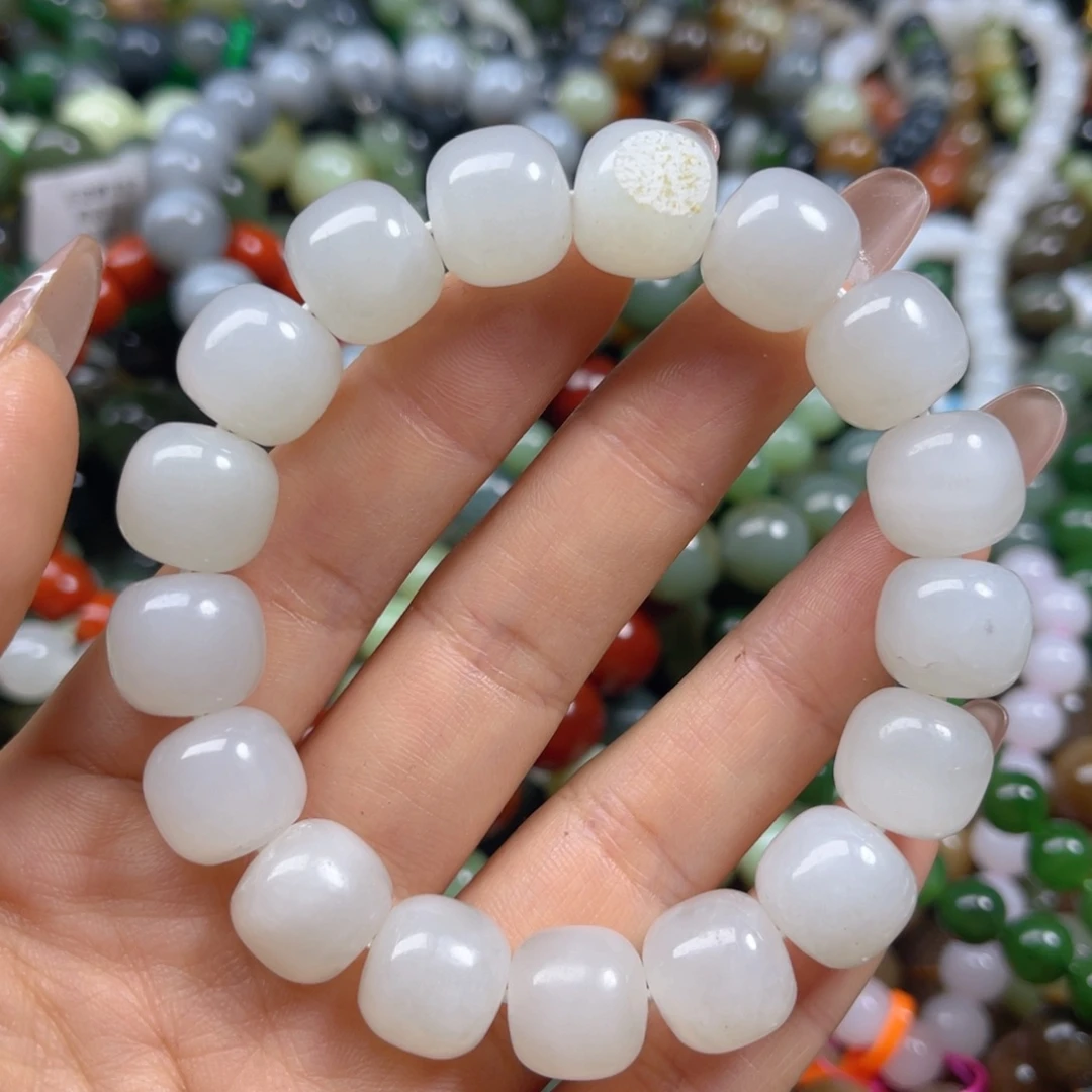 和田玉未镶嵌手链