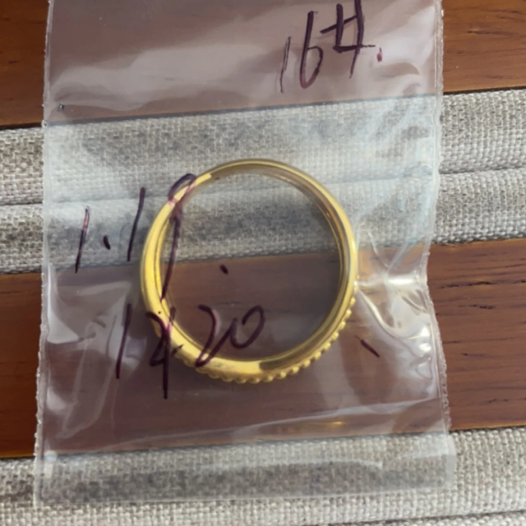 克重1.19 16号 交叉戒指 足金999