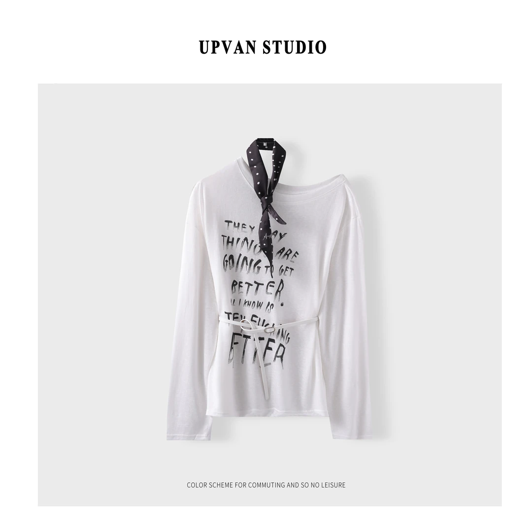 UPVAN 时尚百搭/字母T恤