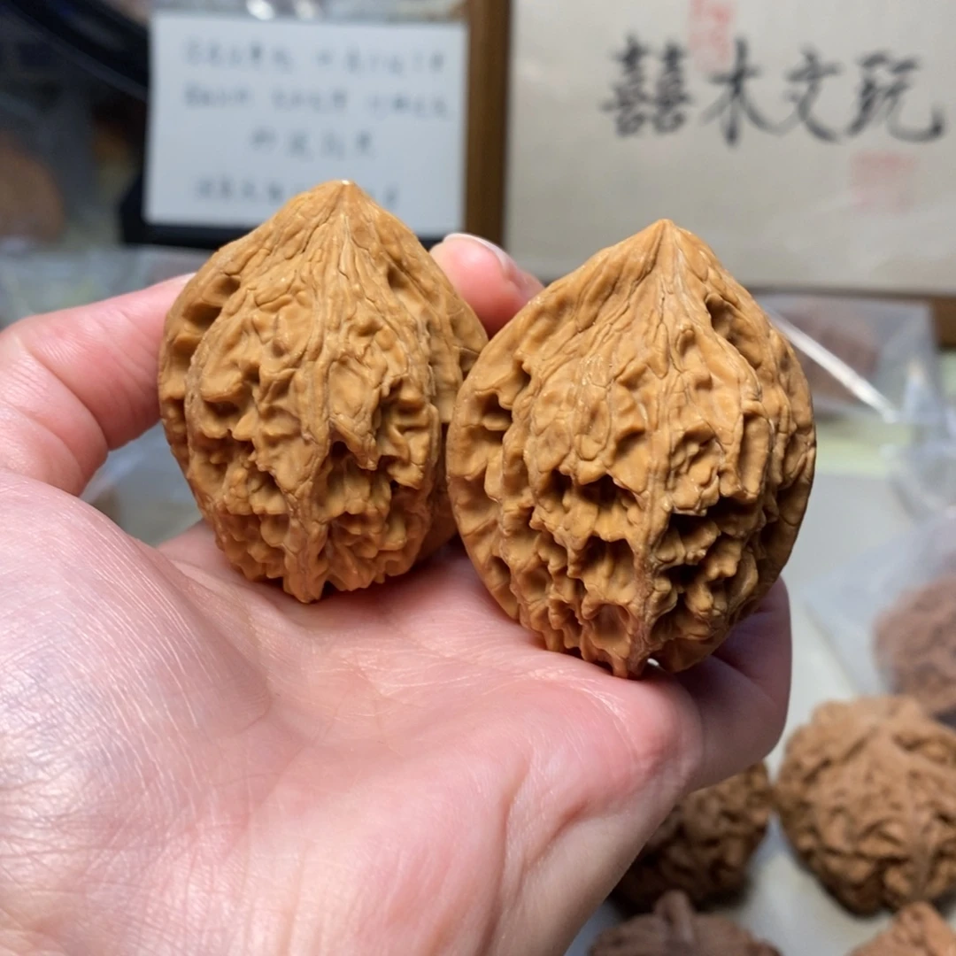 文玩核桃把件41大沽石