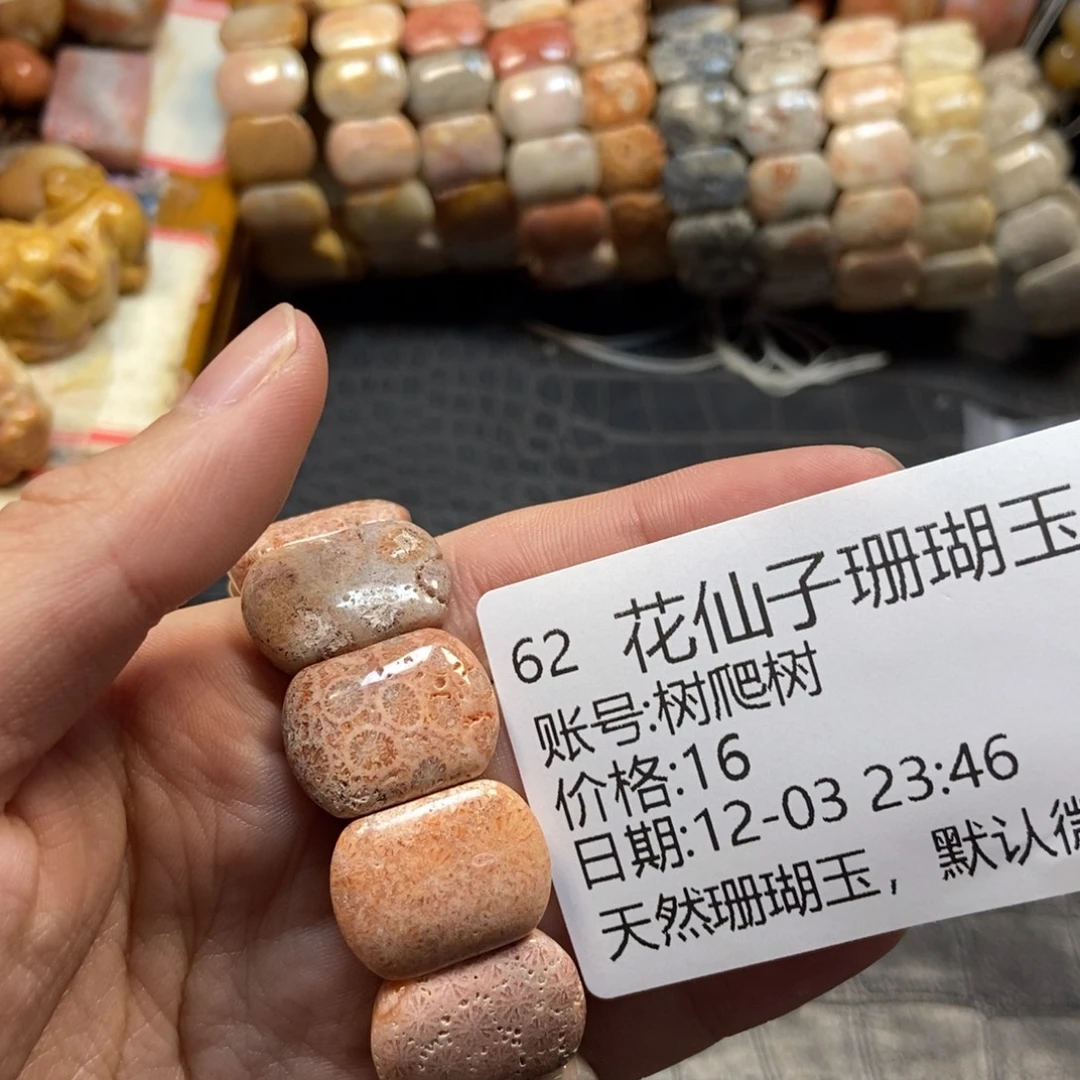 树***树硅化珊瑚（珊瑚玉）合金手镯