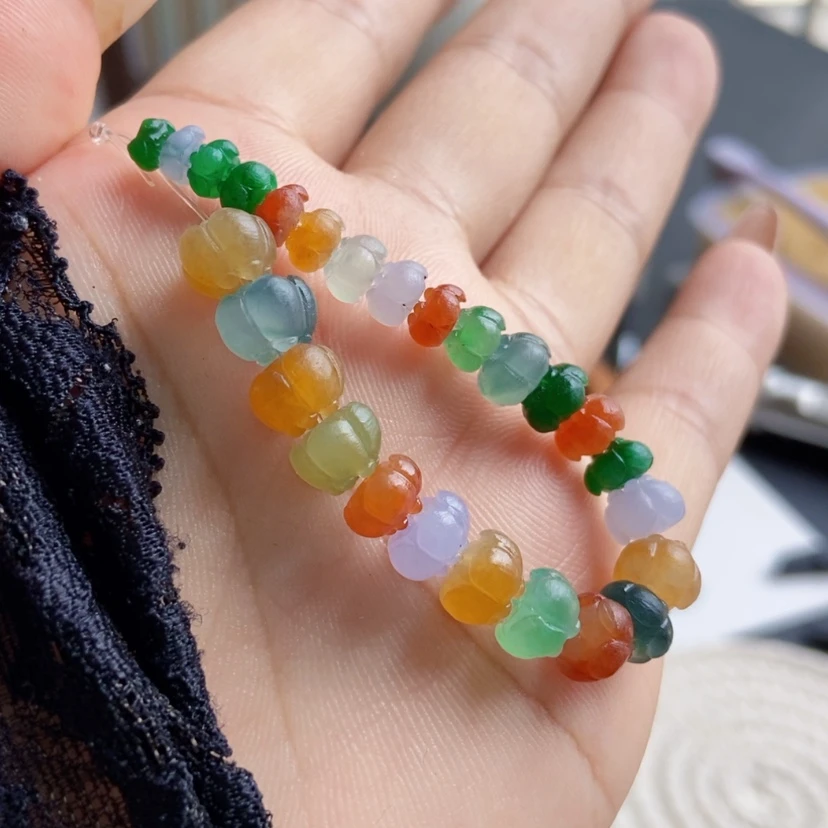 【闪购商品】未镶嵌定制翡翠莲花珠
