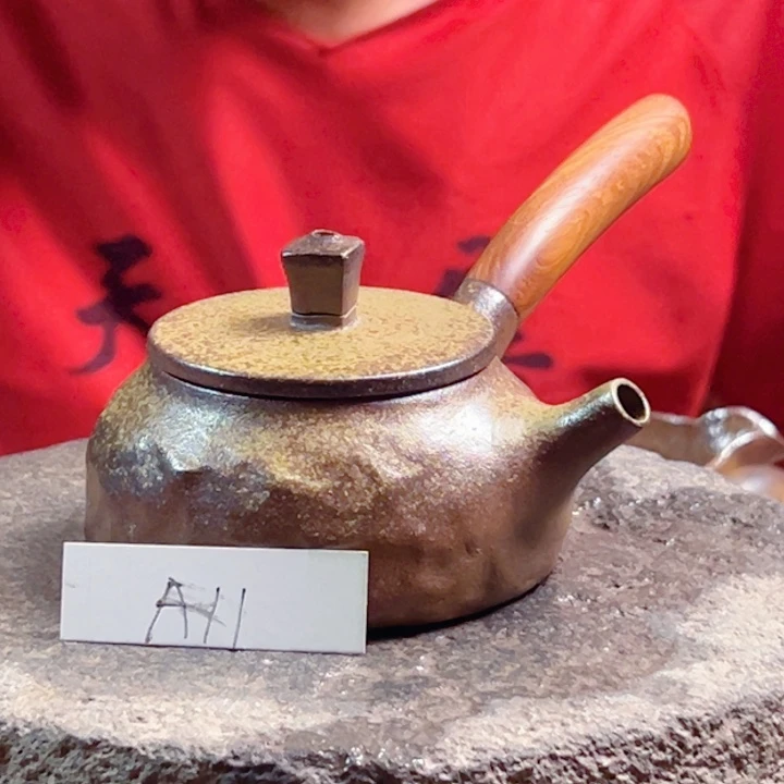 雷州龙窑木把手壶-a11-150cc