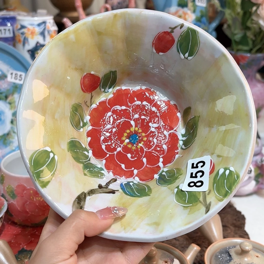 景德镇手绘高温釉下彩陶瓷茶具