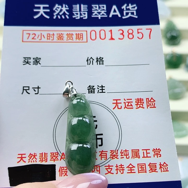 翡翠未镶嵌颈饰吊