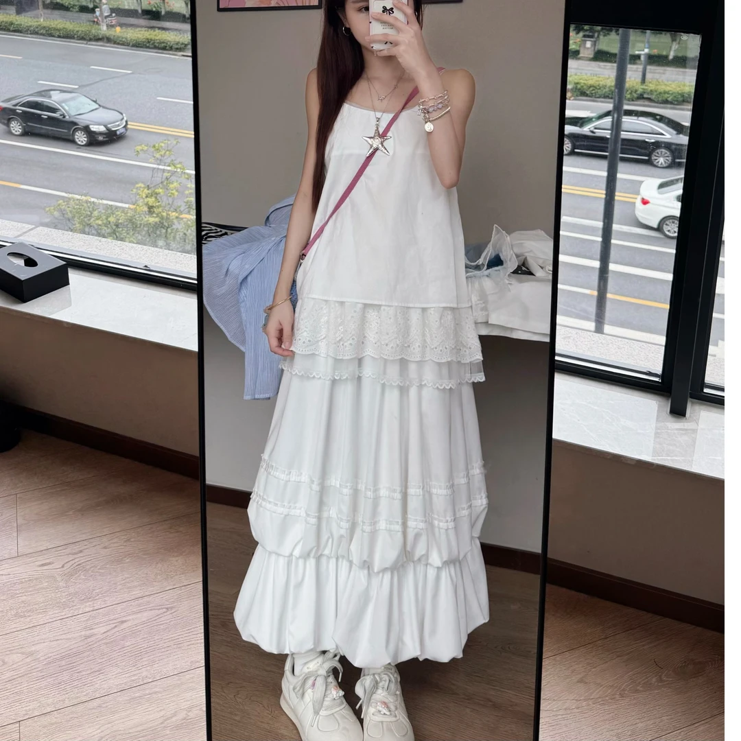 【许愿瓜】蓬蓬拼接半身裙 女百搭宽松显瘦 G5136