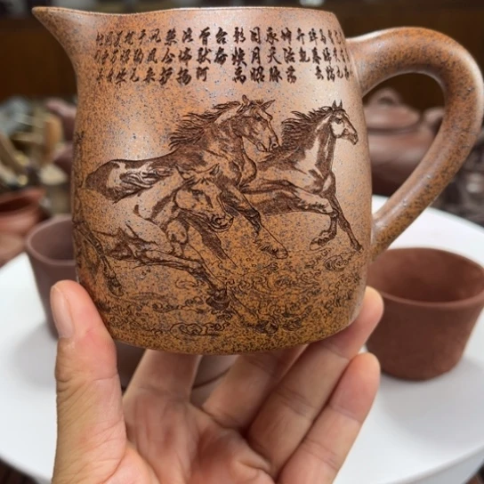 茶壶紫砂紫砂花茶