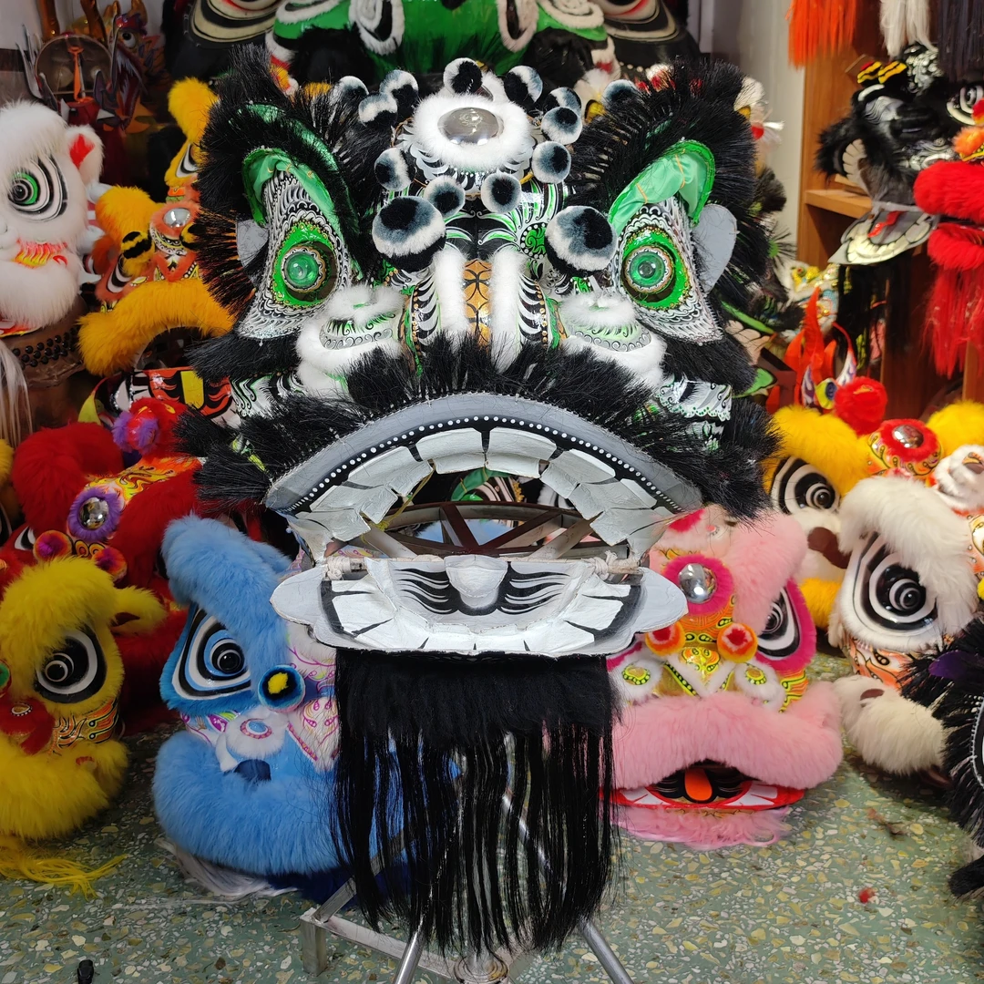 精品高档南狮醒狮传统狮成人龙狮表演道具