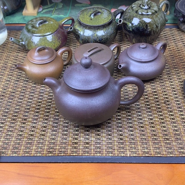 时***些紫砂茶壶裸烧紫砂壶