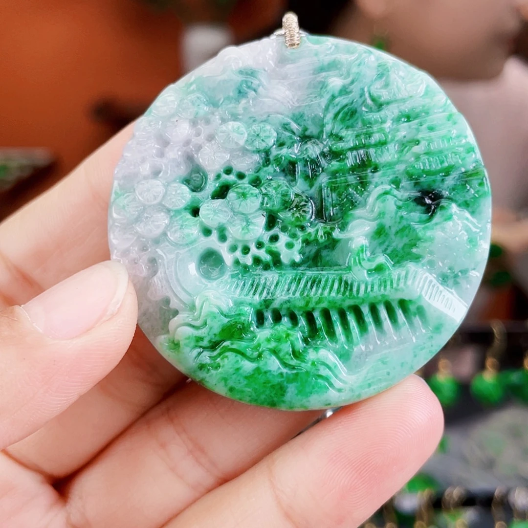 翡翠未镶嵌耳饰饰品