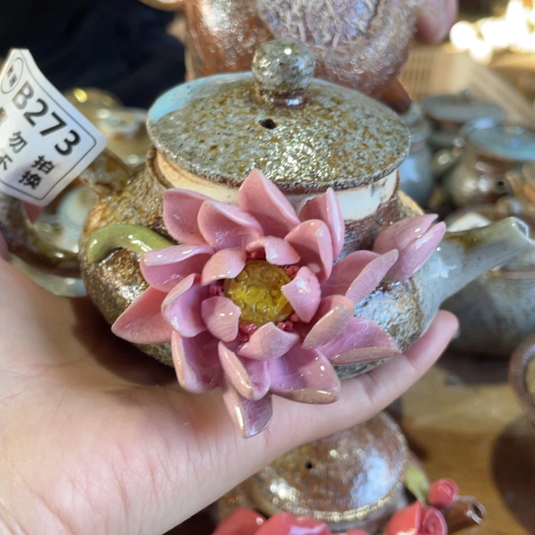 陶纯手工柴烧茶壶茶具瑕瑕