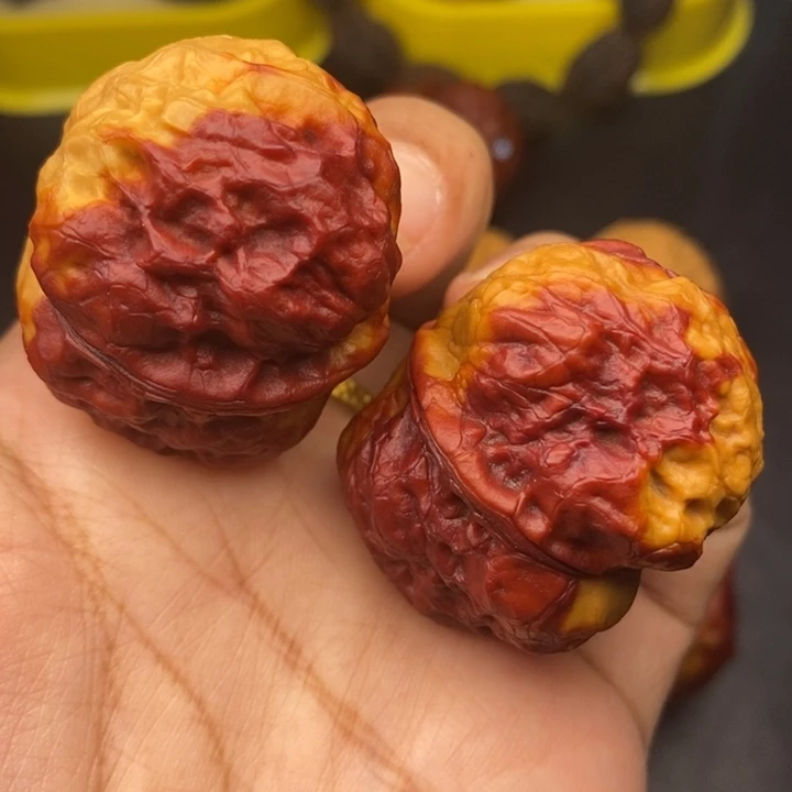 吊坠文玩核桃40尺方尊金蟾