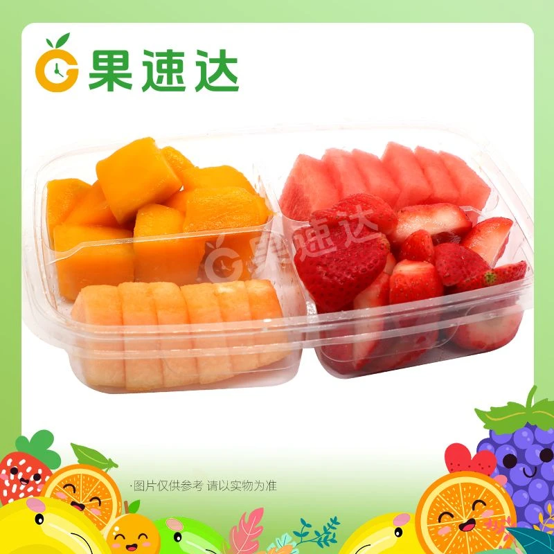 【四拼】草莓+芒果+西瓜+哈密瓜 600g