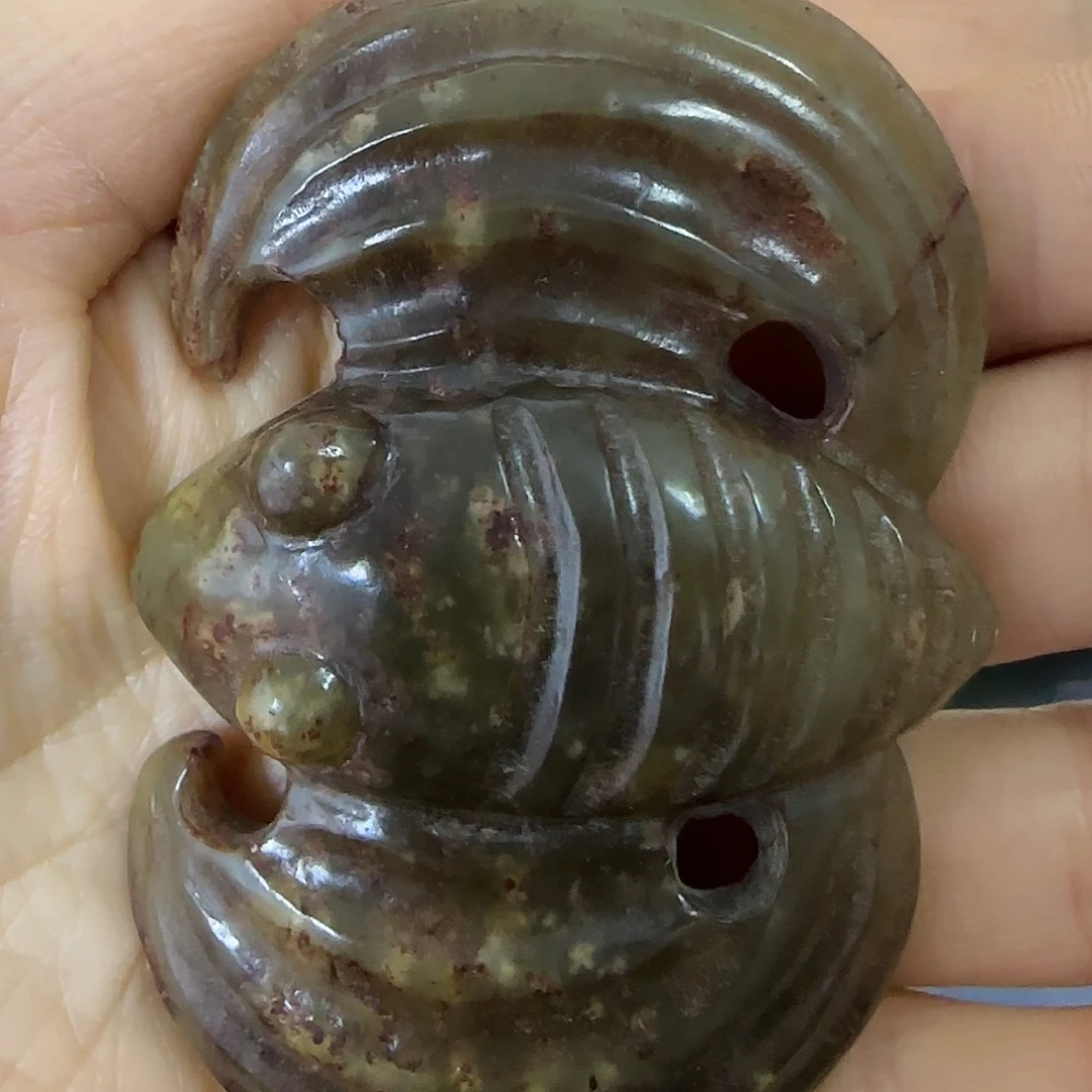 岫岩老玉（透闪石质玉）挂件未镶嵌