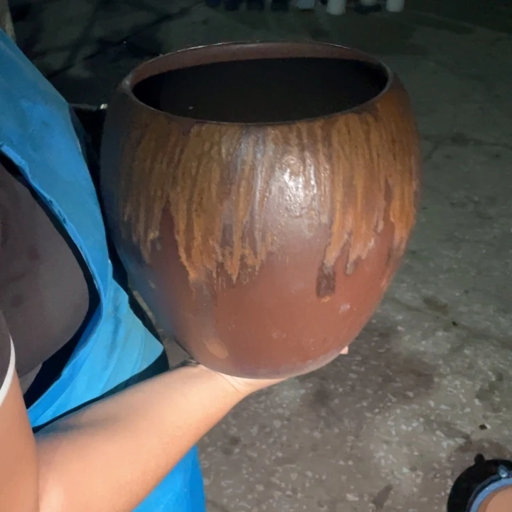 紫砂花盆口20高24正品正品